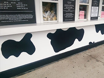 custom painting ice cream shop