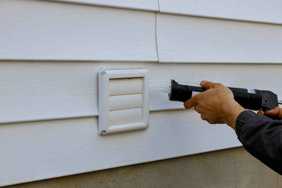 The Importance of Power Washing and Prepping - Arch Painting -Commercial Painter | Residential Painter Caulking is a way to seal small gaps and cracks.