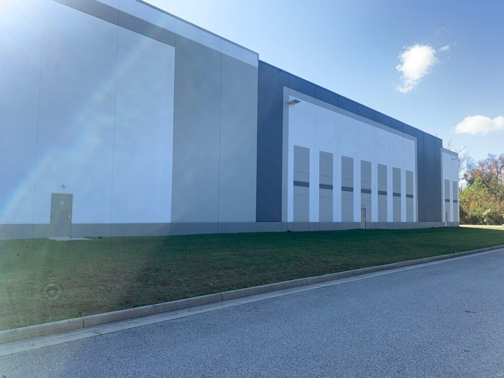 exterior commercial painting project finished