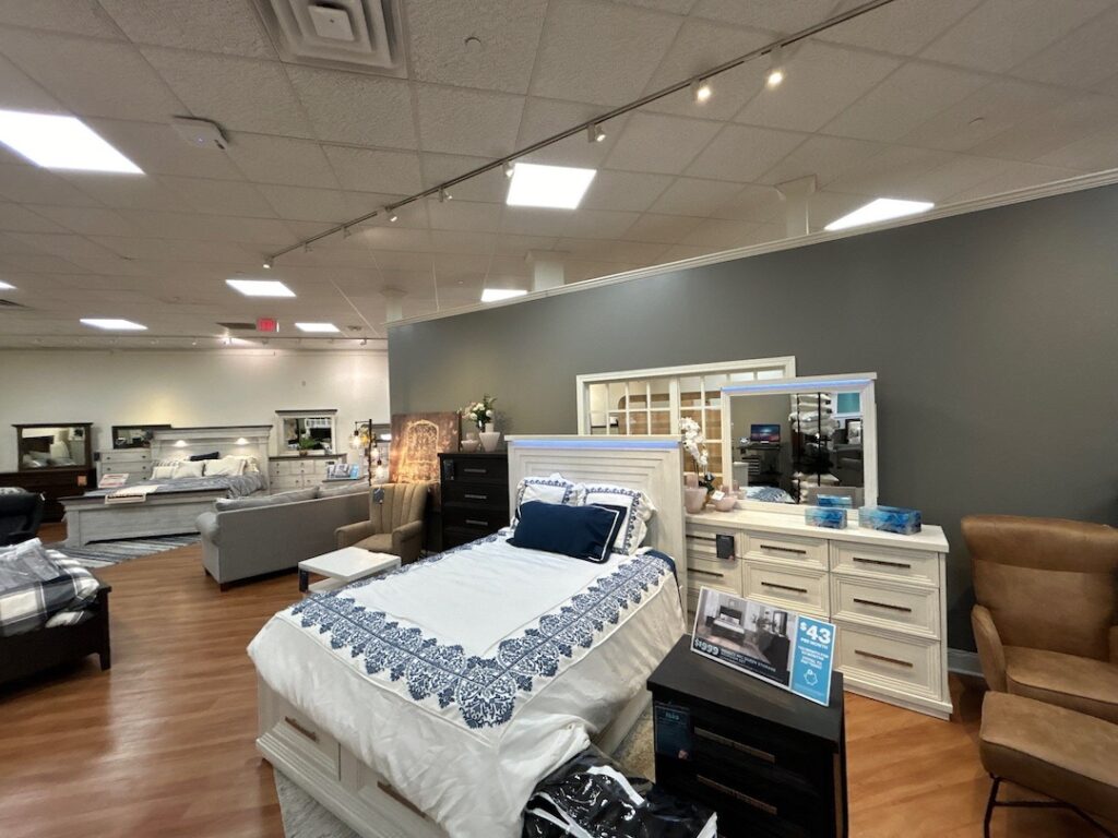 Furniture store bedroom