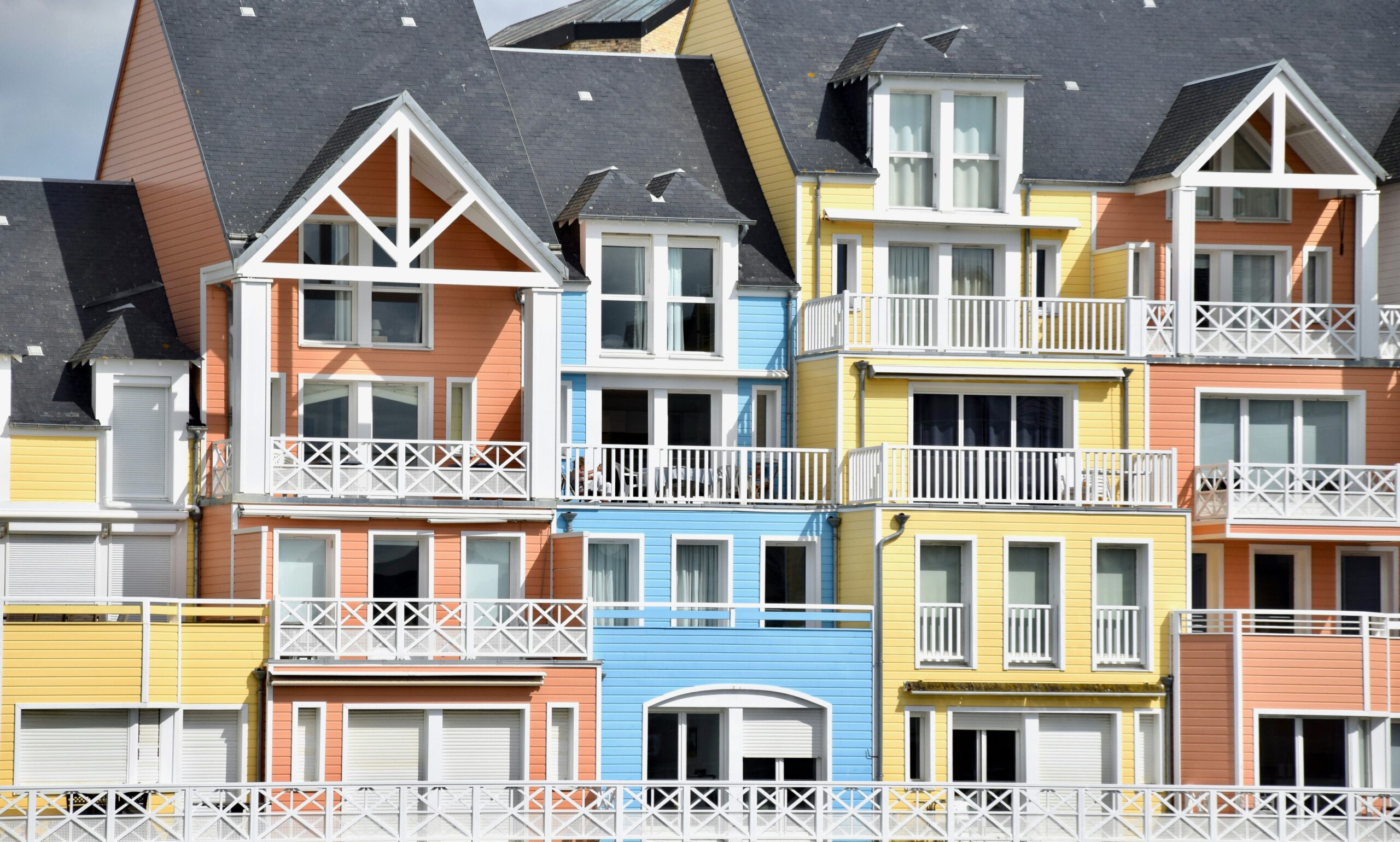 colorful painted HOA development