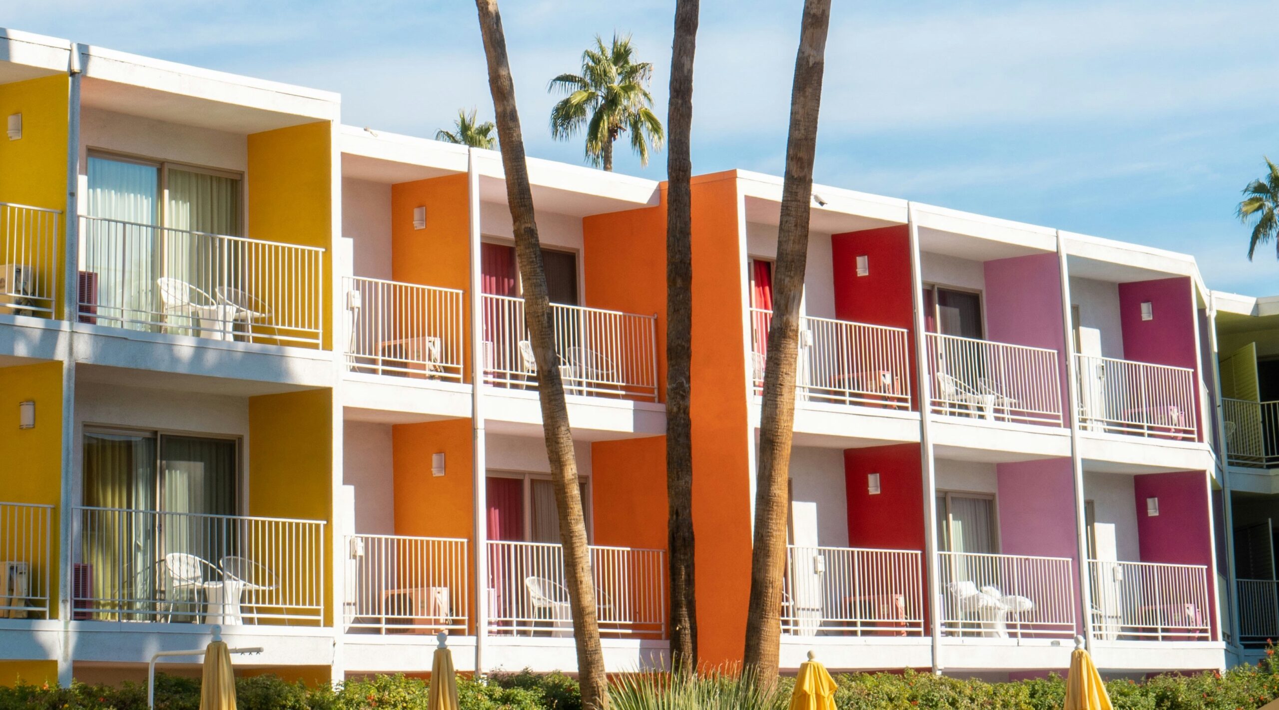 colorfully painted condominiums show the benefits of hoa painting services