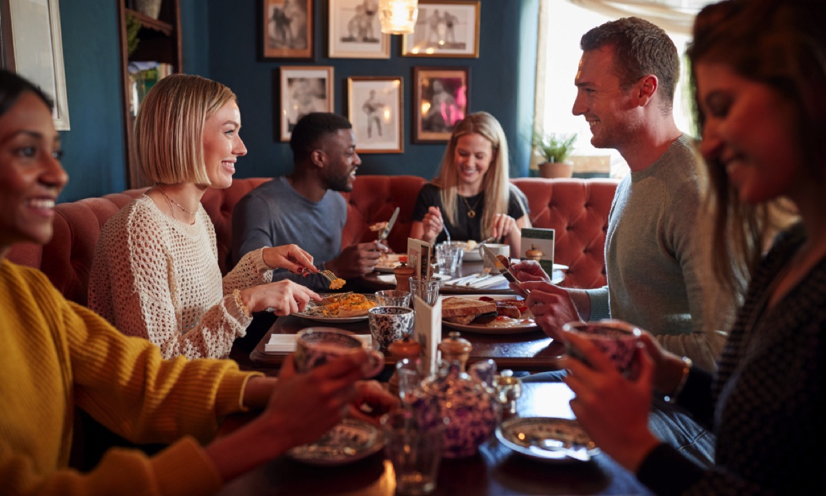 Family at the dinner table