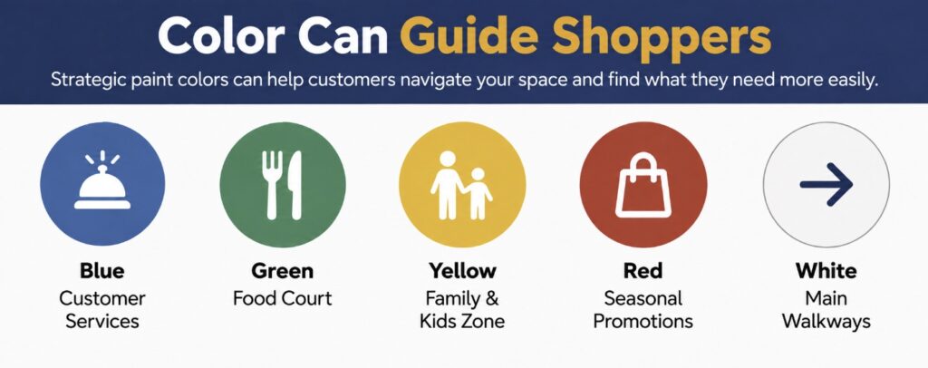 Color can guide shoppers