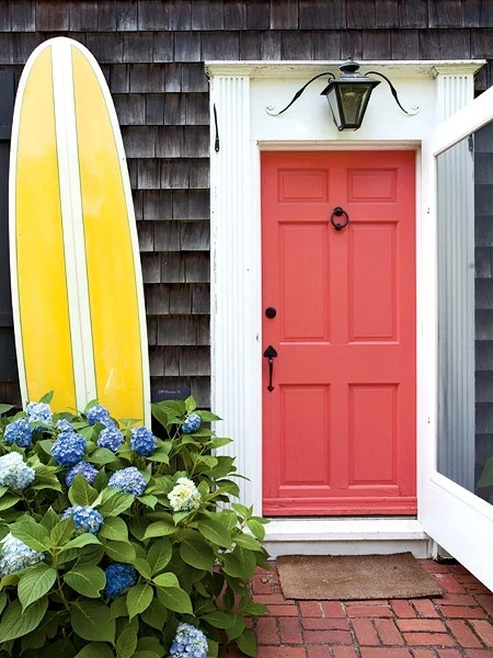 nantucket red paint door